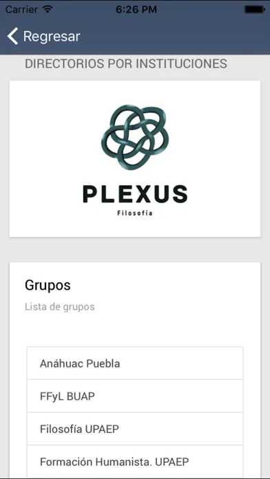 Screenshot di Plexus