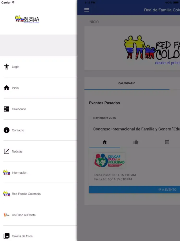 Capturas de pantalla de Red Familia Colombia iPad 