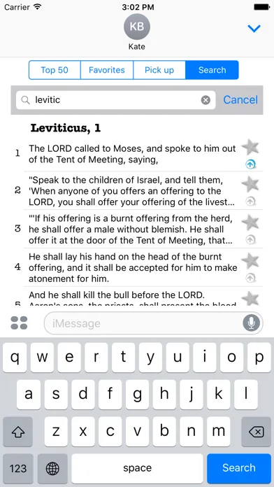 Zrzuty ekranu Bible Quote for iMessage