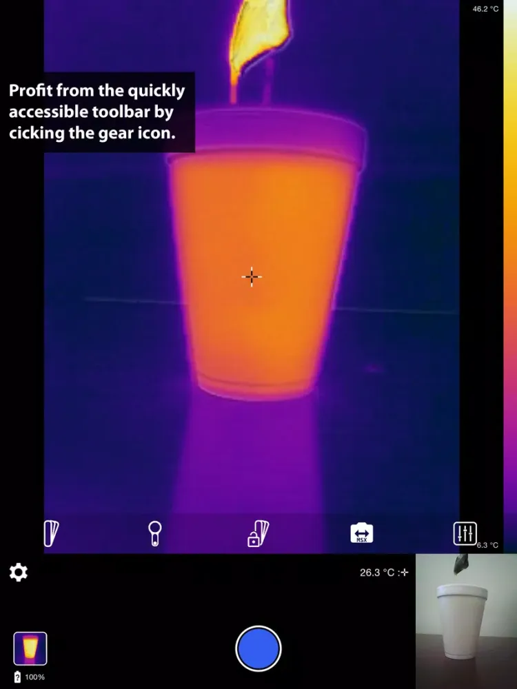 Thermal Camera+ For Flir ONE iPad  스크린샷