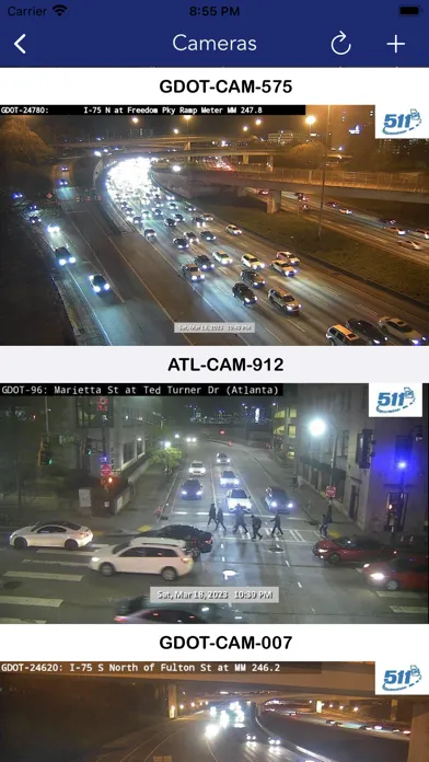 Tangkapan layar 511 Georgia Traffic Cameras