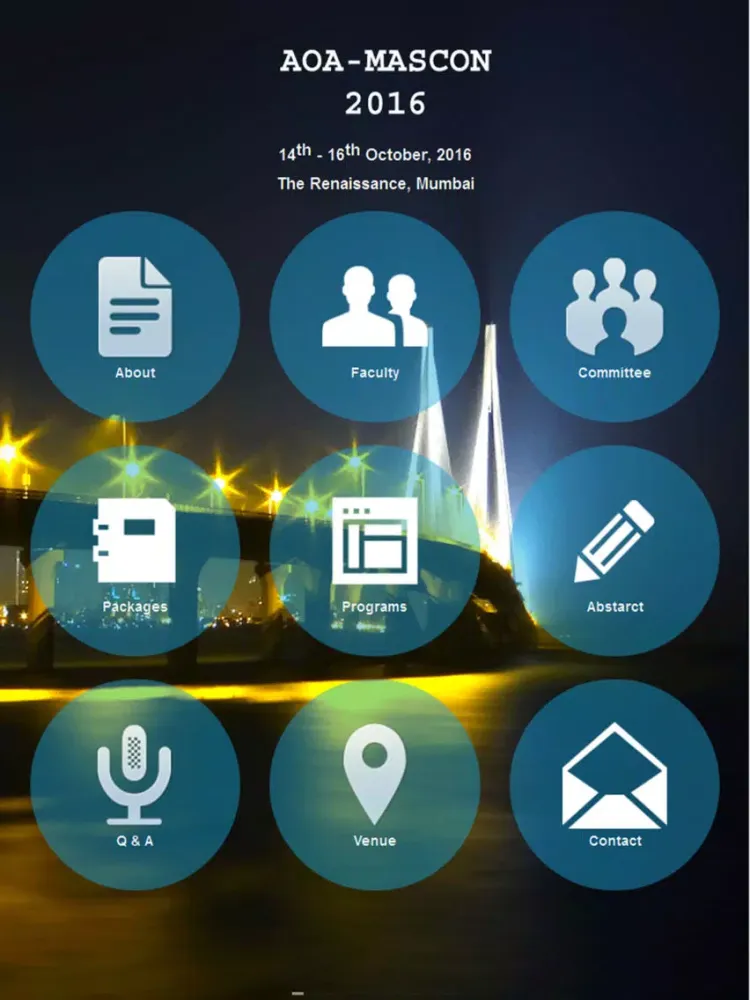Tangkapan layar AOA MASCON 2016 iPad 