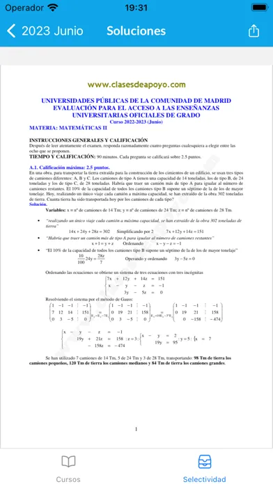 Capturas de pantalla de Clases de Apoyo