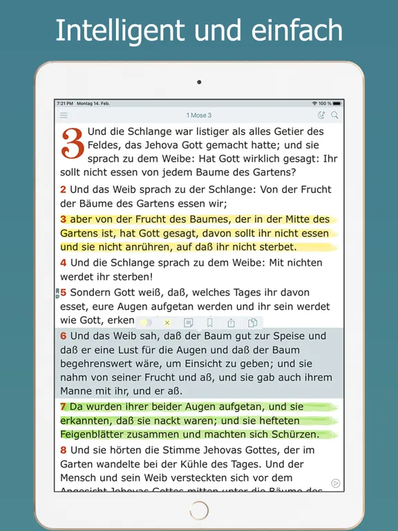 Captures d'écran de Die Elberfelder Bibel Audio iPad 