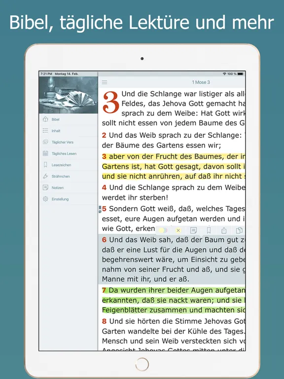 Captures d'écran de Die Elberfelder Bibel Audio iPad 
