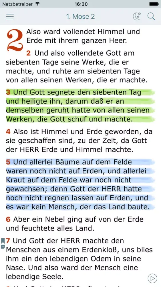 Tangkapan layar Luther Bibel (Holy Bible in German)
