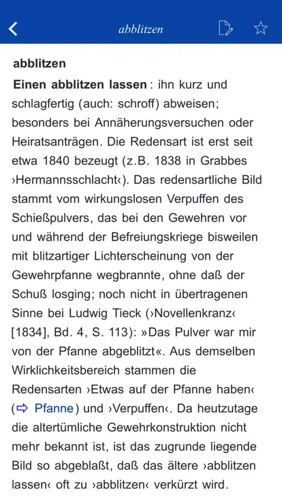 Captures d'écran de German Idiom Dictionary