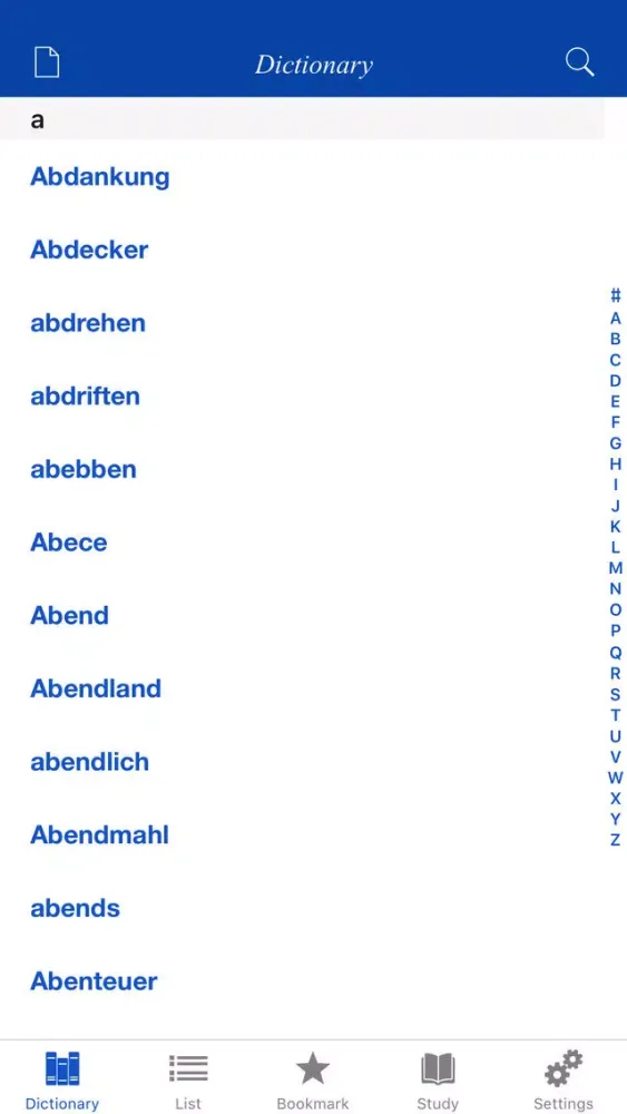 Скриншоты German Origin Dictionary