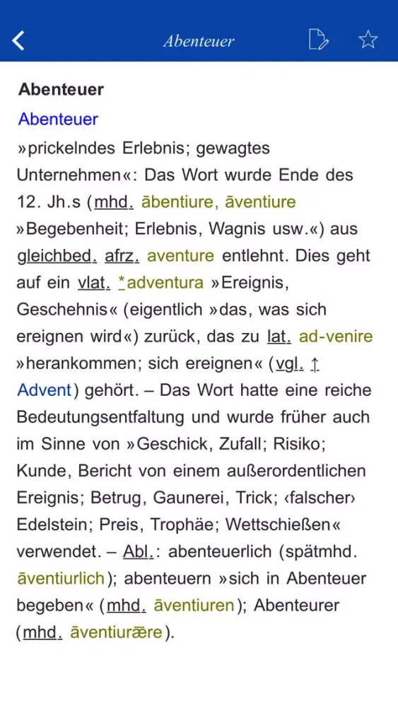 Скриншоты German Origin Dictionary