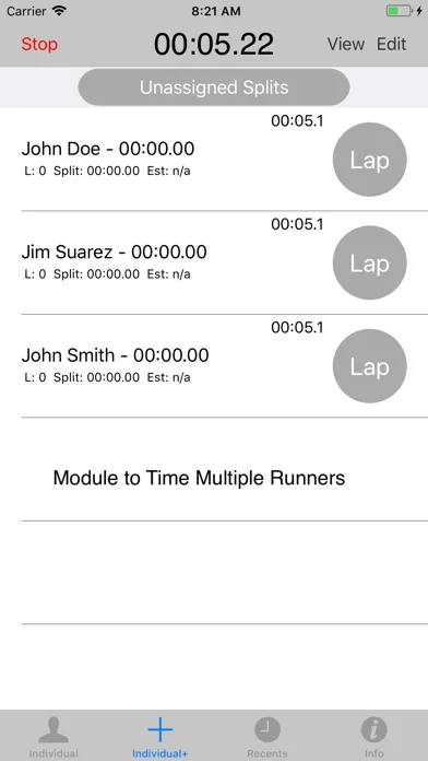 Capturas de pantalla de StopWatch for Cross Country