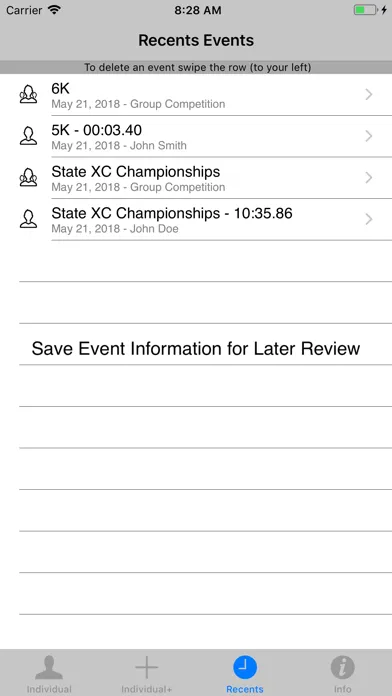 Capturas de pantalla de StopWatch for Cross Country