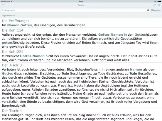 Скриншоты Der Koran auf Deutsch (Quran with Audio in German) iPad 