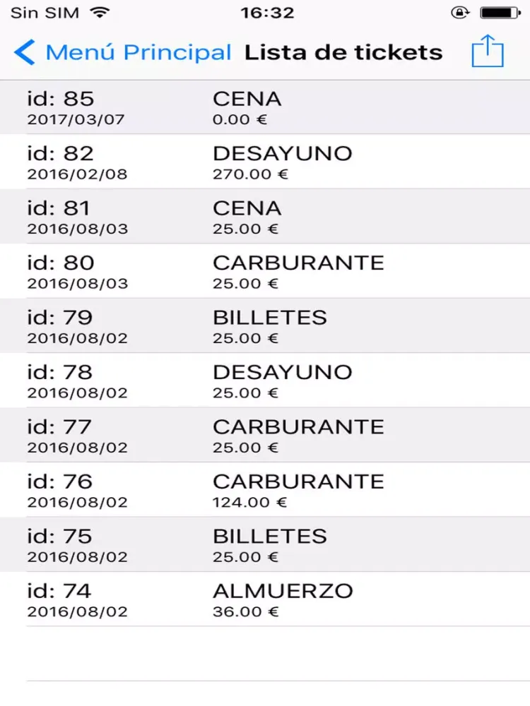 Jano Notas de Gastos iPad 應用截圖