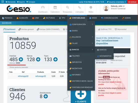 GESIO ERP iPad  स्क्रीनशॉट