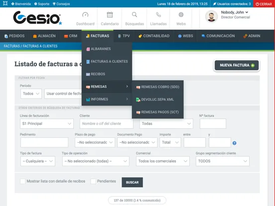 GESIO ERP iPad  स्क्रीनशॉट