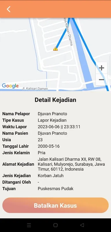 Tangkapan skrin GESIT-119 PONOROGO