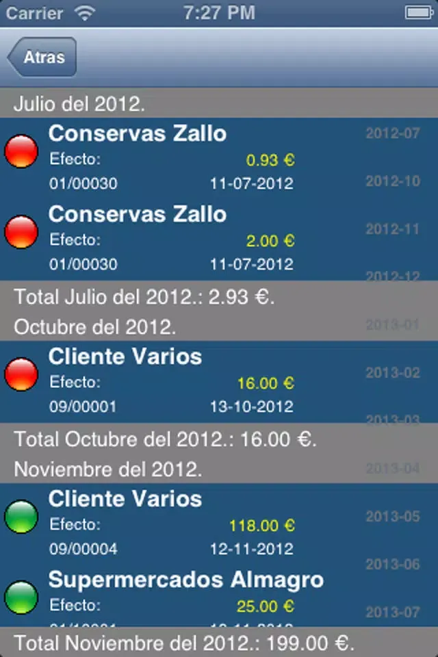 Gestión de Cobros y Pagos スクリーンショット