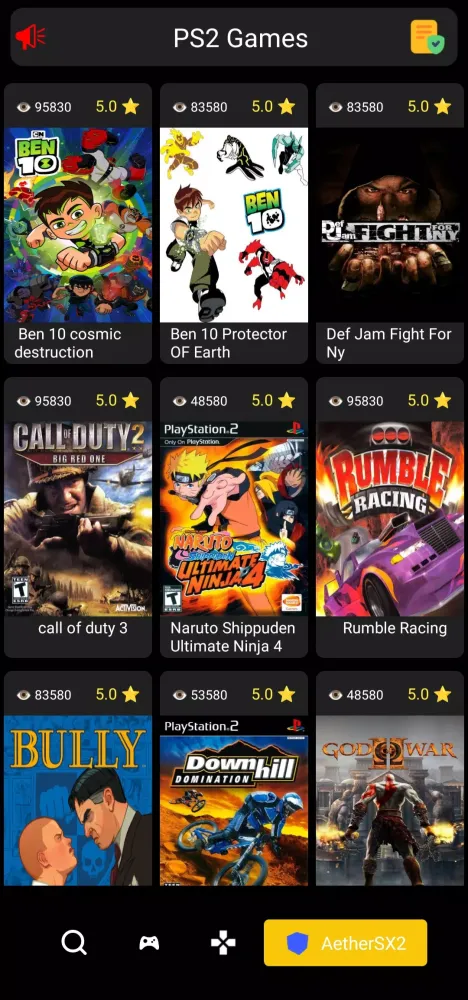 PS2 ISO Games Emulator 2025应用截图