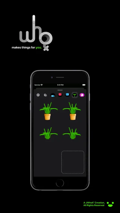Capturas de tela do JWhoX GET I Am Planty Sticker