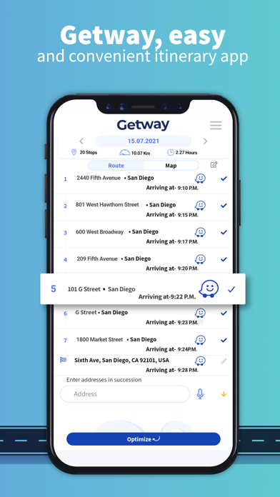 Route Planner - GetWay‎ Screenshots