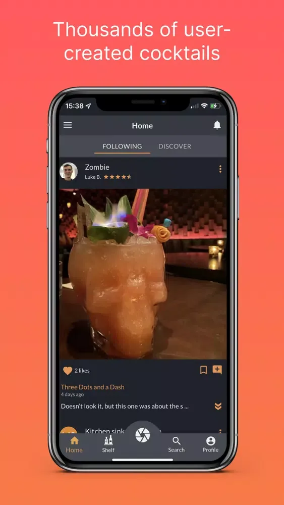 Screenshot di Sidecar - A cocktail community