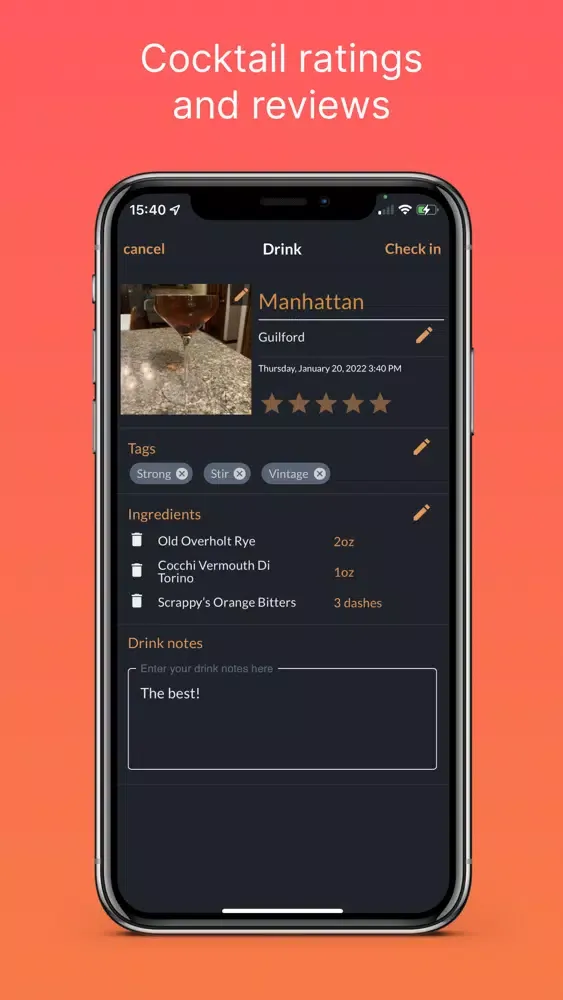 Screenshot di Sidecar - A cocktail community