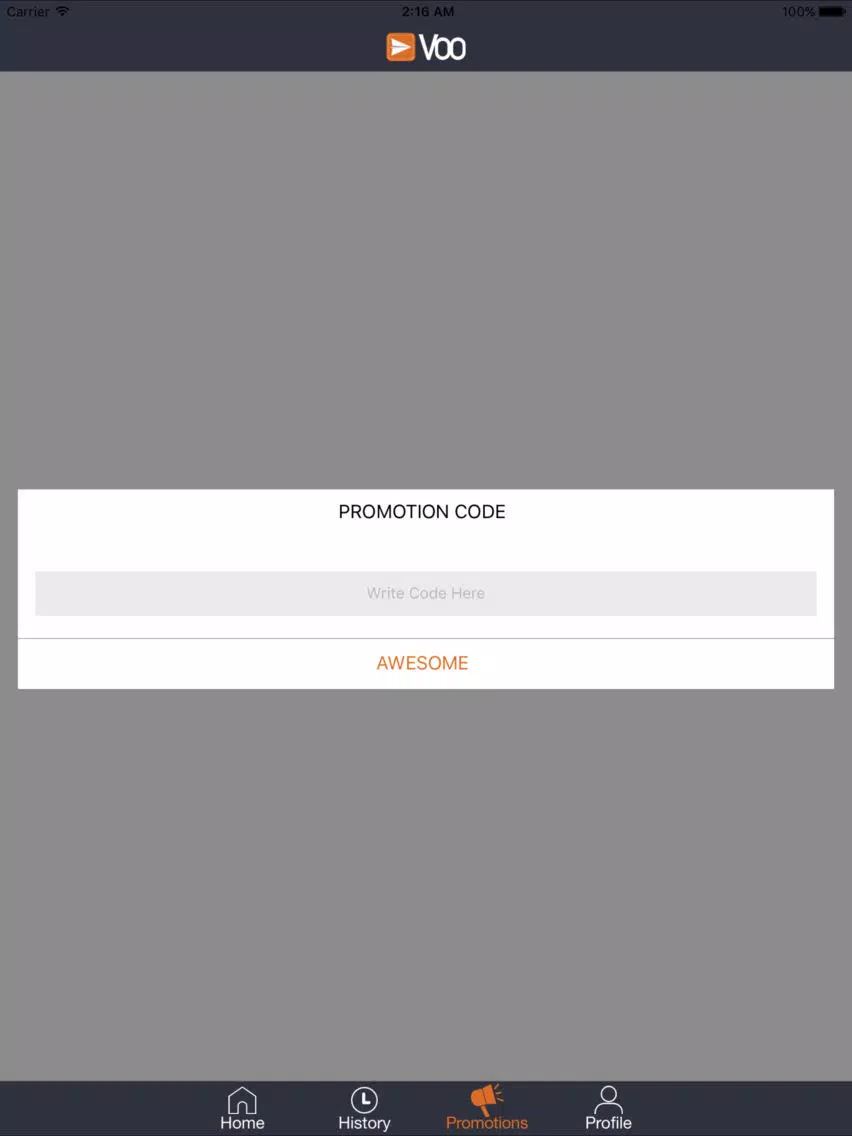 VOO Delivery iPad 应用截图