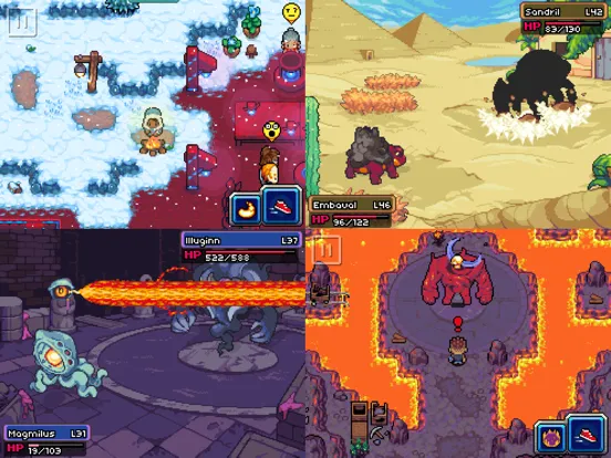 Capturas de tela do Coromon iPad 