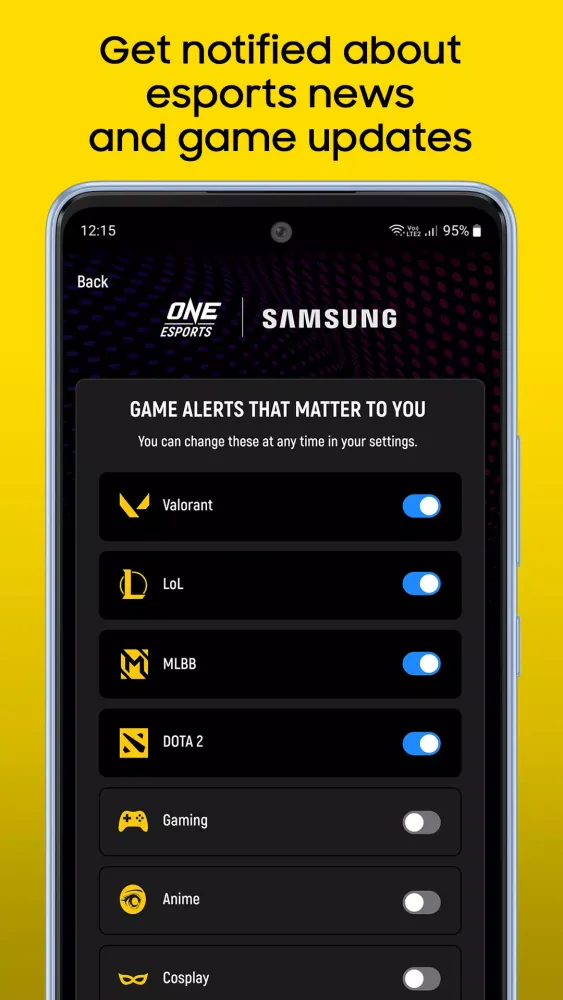 ONE Esports Screenshots