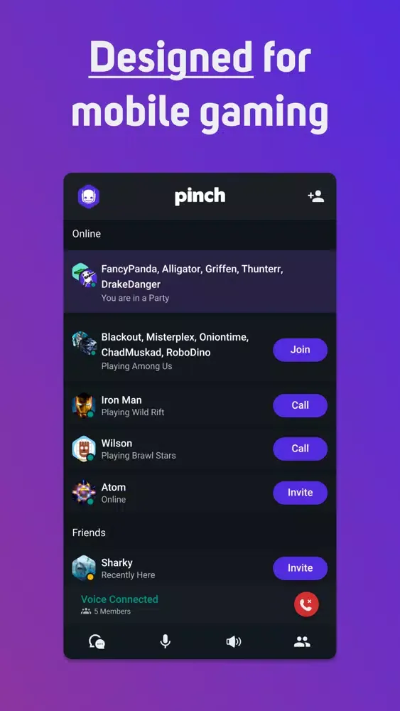 Pinch - Voice Chat for Gamers Ekran Görüntüleri