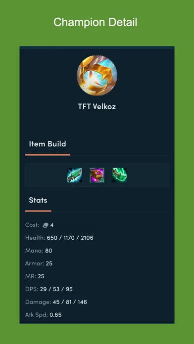 Tangkapan skrin TFTatics - TFT Guide
