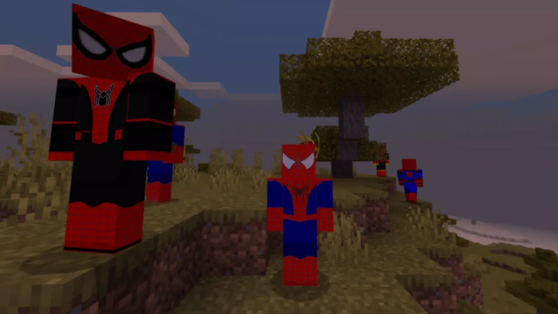 Скриншоты MCPE Spidermod