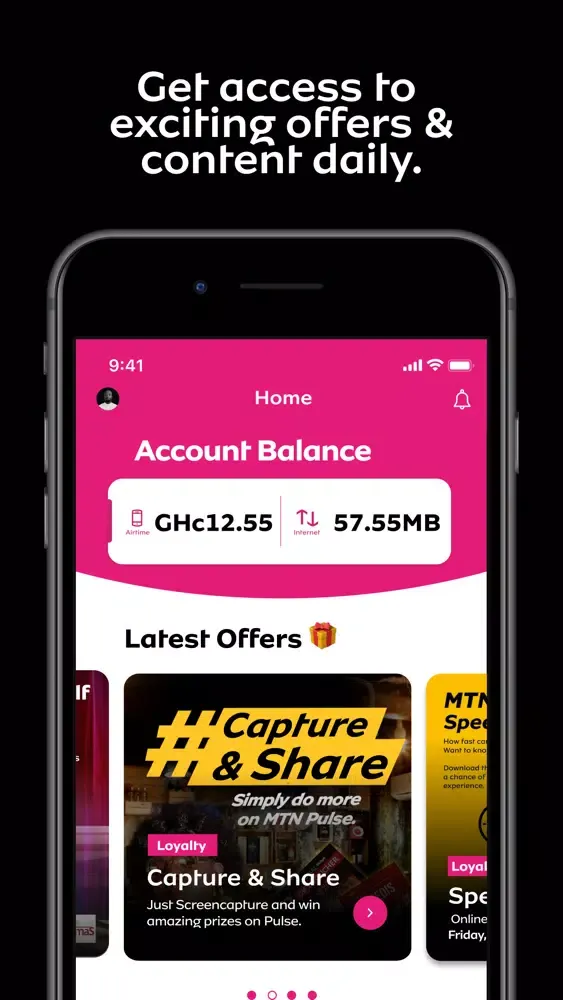 Capturas de pantalla de MTN Pulse