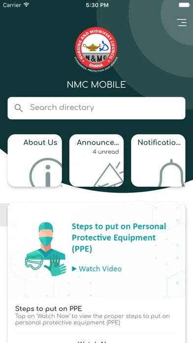 Screenshot di NMC Mobile (Ghana)