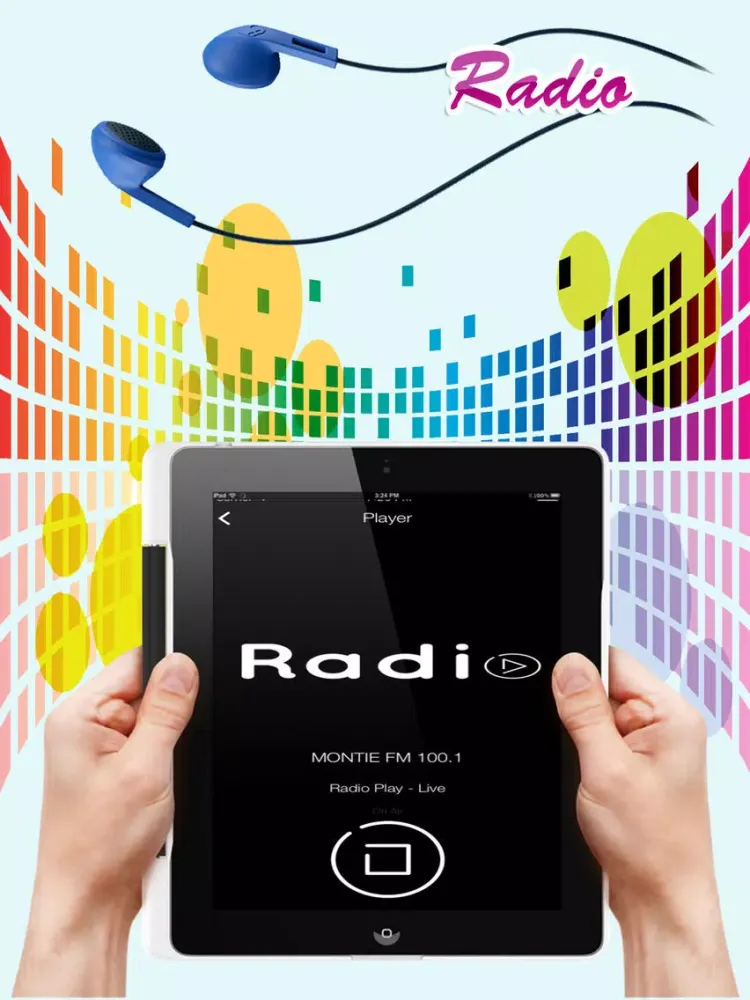 Tangkapan layar Ghana Radio Stations Music iPad 