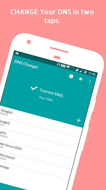 ภาพหน้าจอของ DNS Changer
