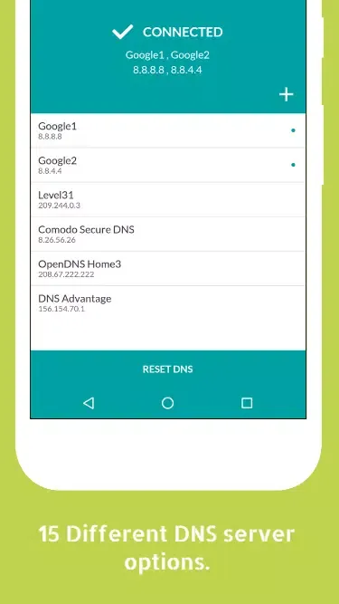 ภาพหน้าจอของ DNS Changer