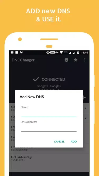 ภาพหน้าจอของ DNS Changer