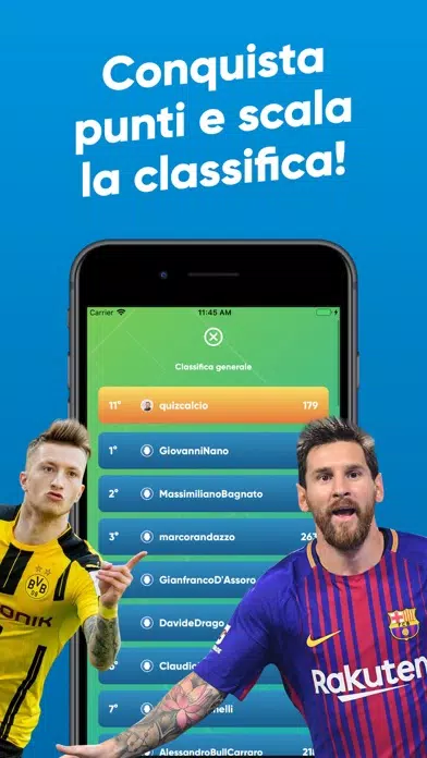 Ảnh chụp màn hình của Top Quiz Calcio