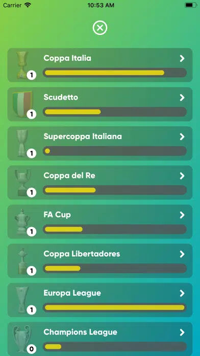 Ảnh chụp màn hình của Top Quiz Calcio