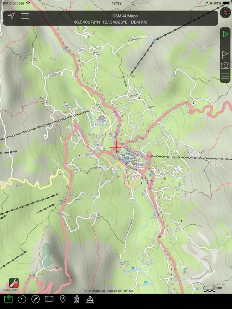 Tangkapan skrin OkMap Mobile Lite iPad 