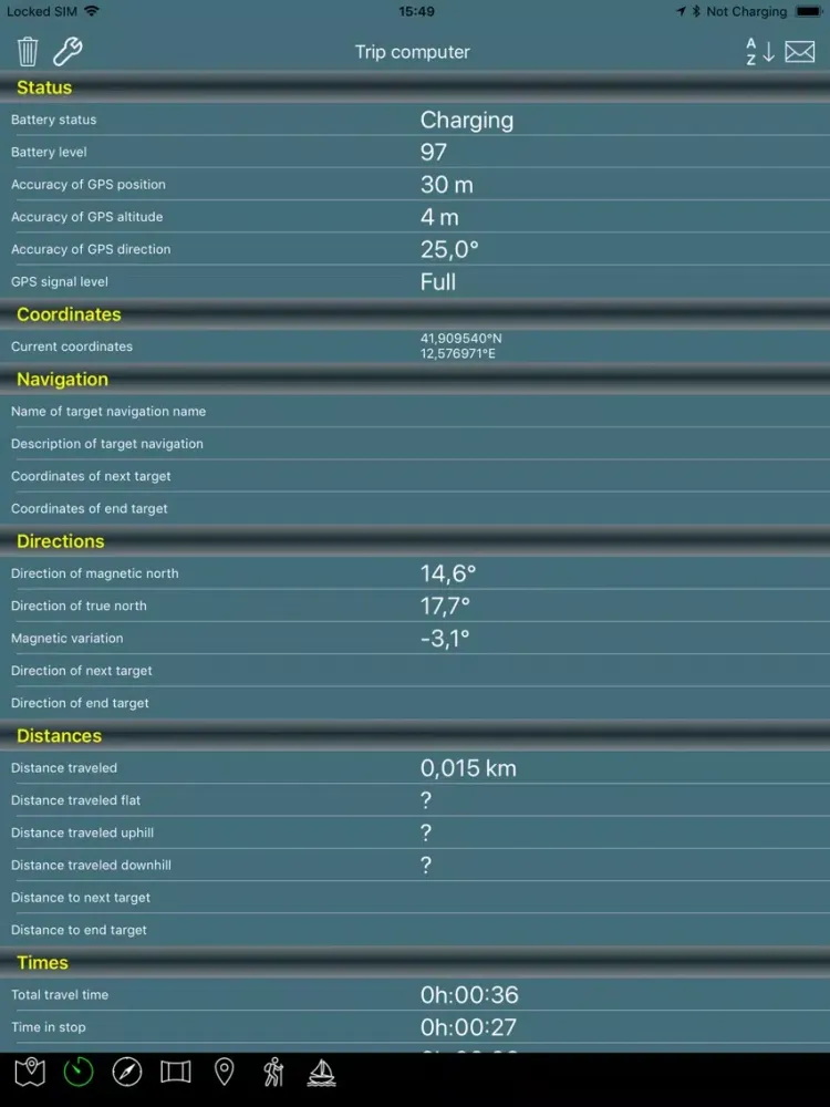 Tangkapan skrin OkMap Mobile Lite iPad 