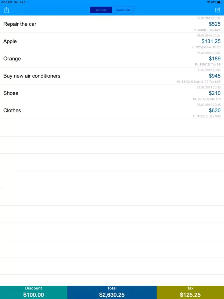 تصاویر Expense Tracker: Shopping List iPad 