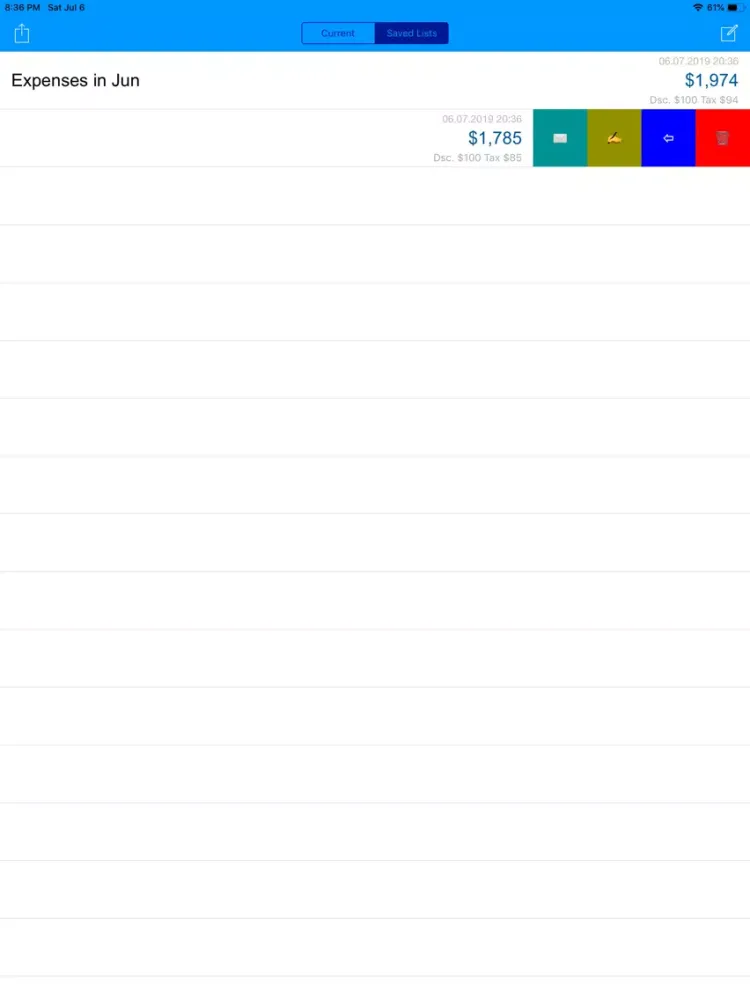 تصاویر Expense Tracker: Shopping List iPad 