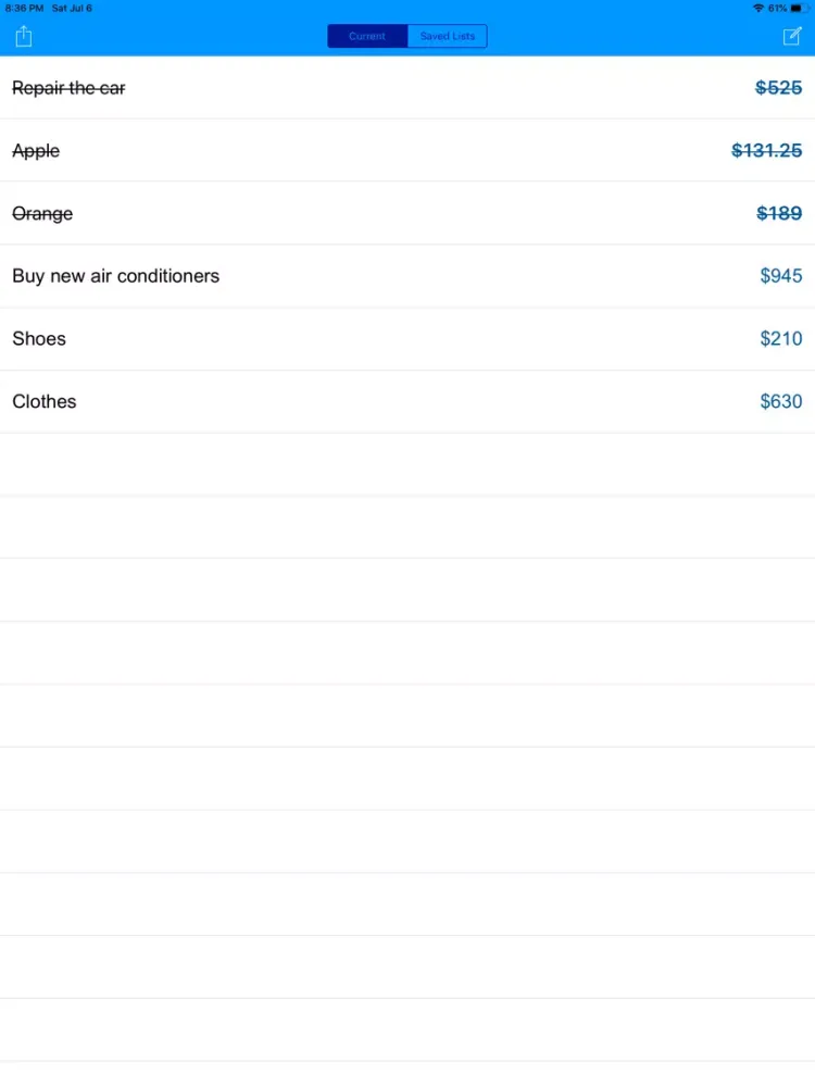 تصاویر Expense Tracker: Shopping List iPad 
