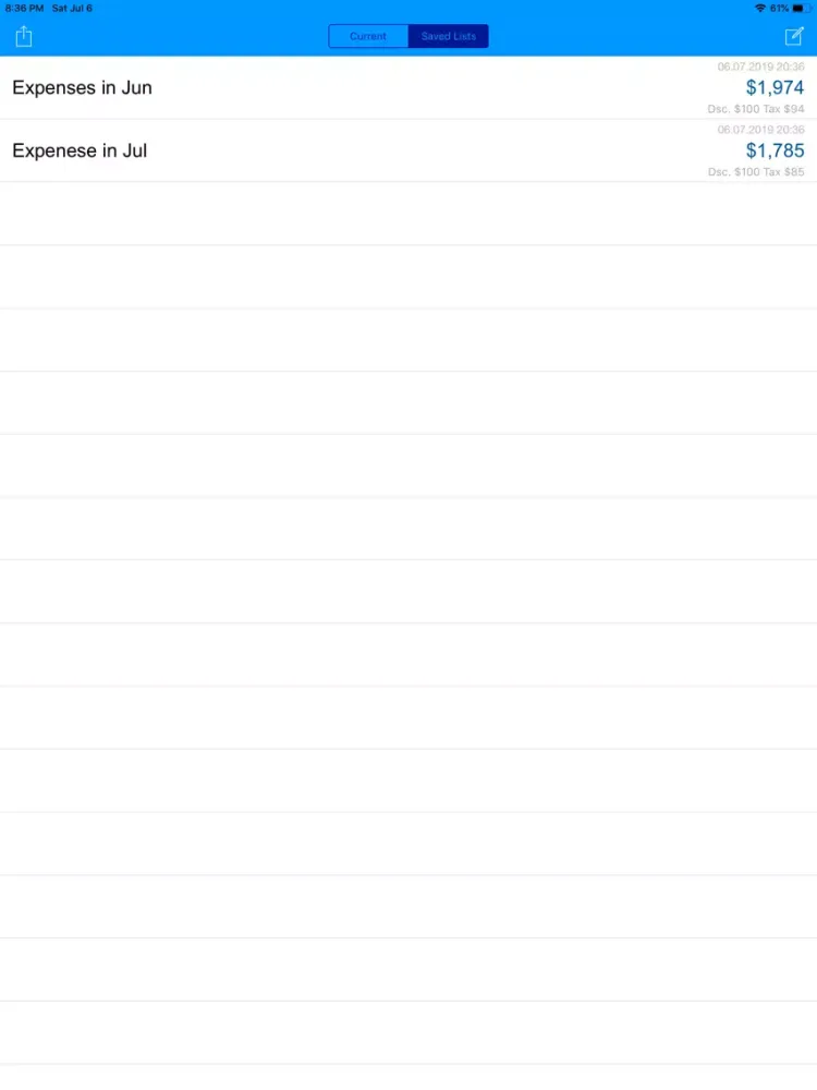 تصاویر Expense Tracker: Shopping List iPad 