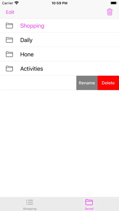 Simple Shopping To Do List App Screenshots