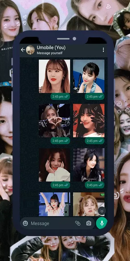 (G)I-dle Animated WASticker 스크린샷
