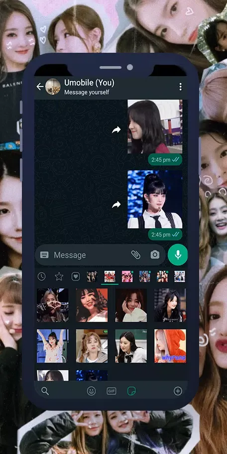 (G)I-dle Animated WASticker 스크린샷