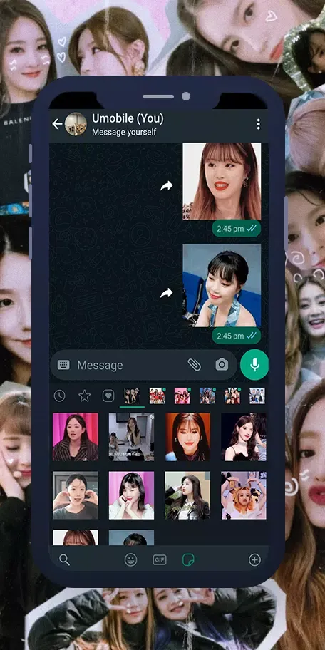 (G)I-dle Animated WASticker 스크린샷
